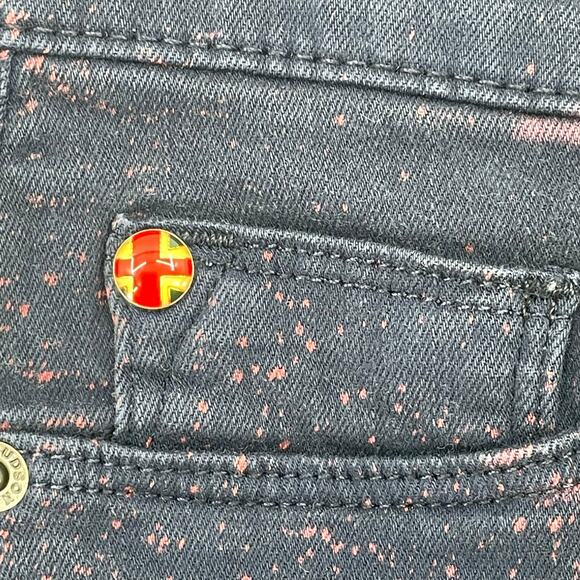 Hudson Women's Nico Super Skinny Midrise Jeans, Sz. 32 Artsy Cosmo Tie Dye Edgy - Picture 8 of 16